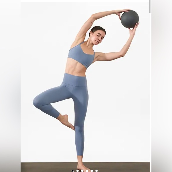 Athleta Salutation Stash Pocket II Capri PowerVita Blue , size Small Tall - Picture 9 of 9